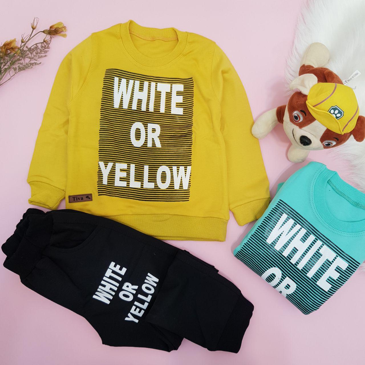 عکس بلوز شلوار white or yellow - شماره 1