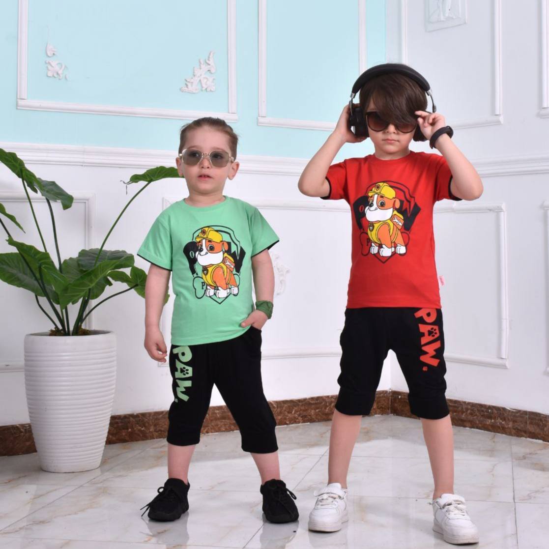 عکس تیشرت شلوارک سگ نگهبان - شماره 11