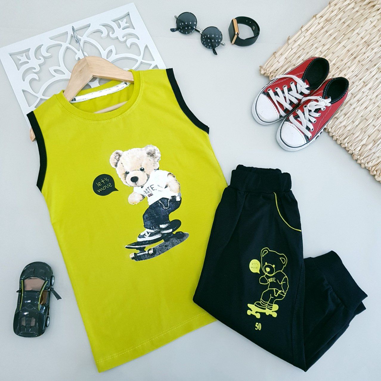 عکس تاپ شلوارک تدی skate - شماره 2
