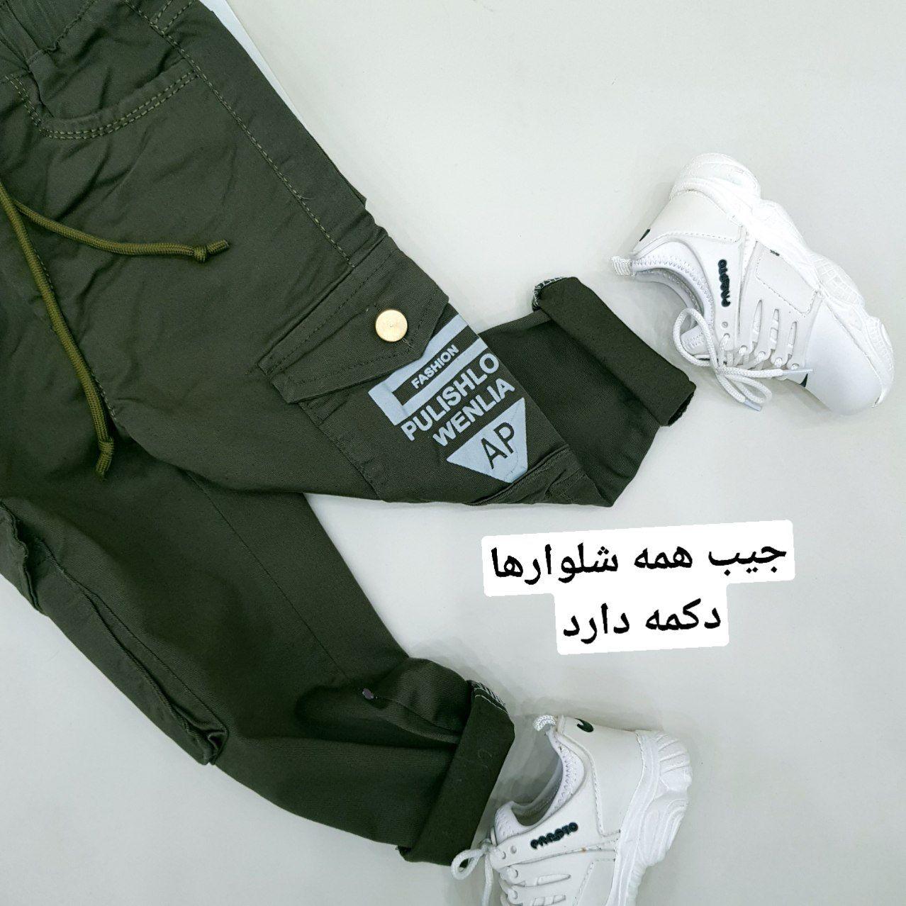 عکس تک شلوار 6 جیب کتان - شماره 11