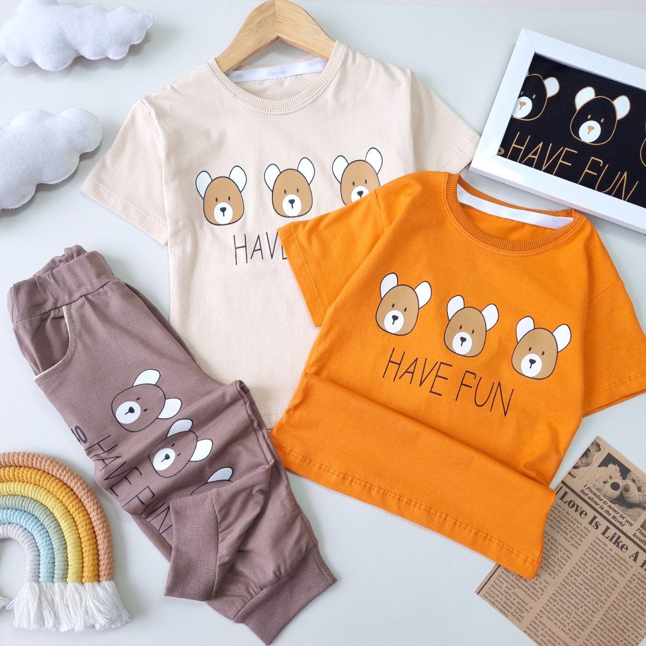 عکس تیشرت شلوارک اسپرت خرس Fun - شماره 8