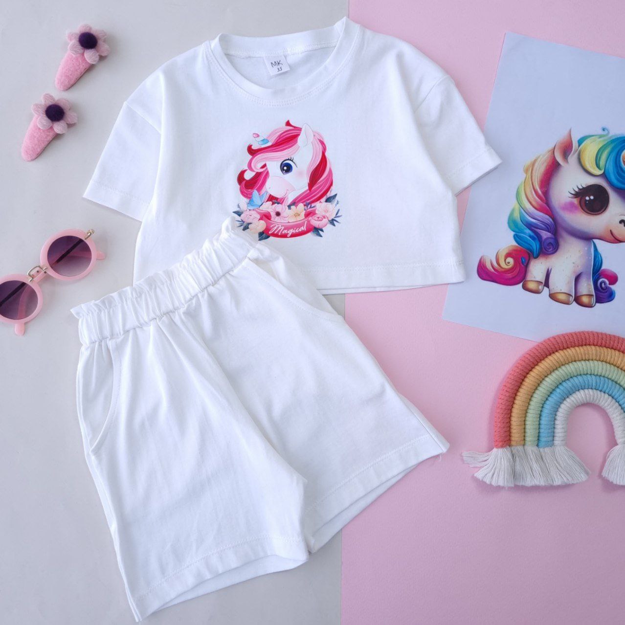 عکس کراپ شلوارک تک شاخ Magical - شماره 10