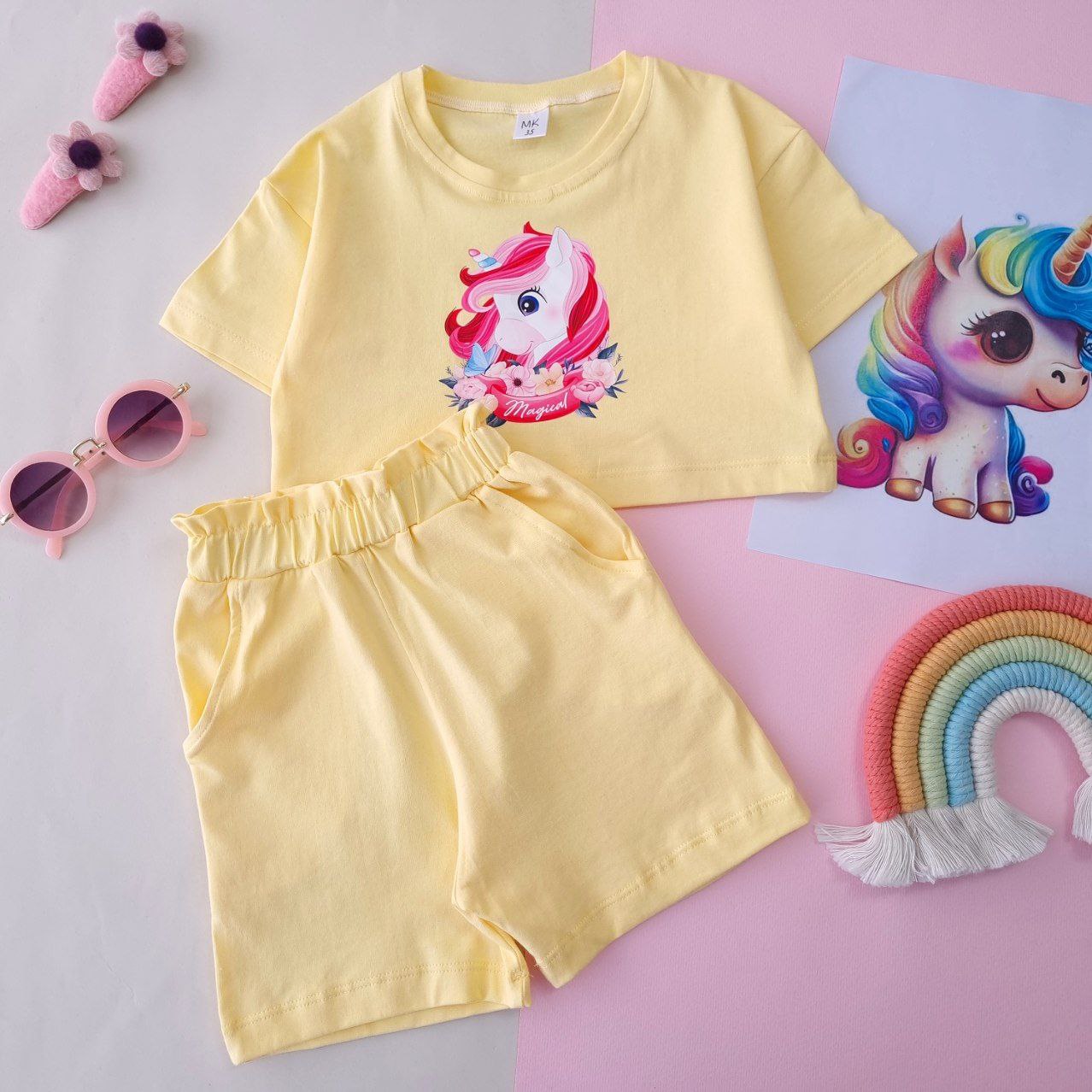 عکس کراپ شلوارک تک شاخ Magical - شماره 13