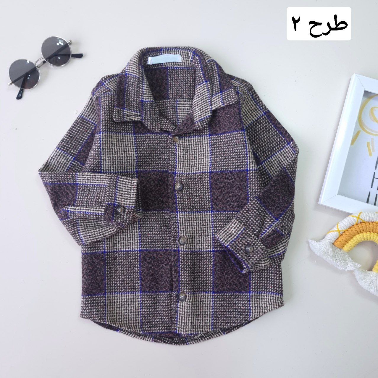 عکس بلوز کشمیر اسپرت چهارخونه - شماره 4