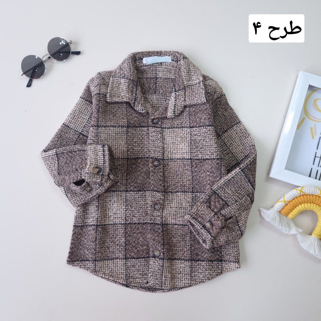 عکس بلوز کشمیر اسپرت چهارخونه - شماره 6