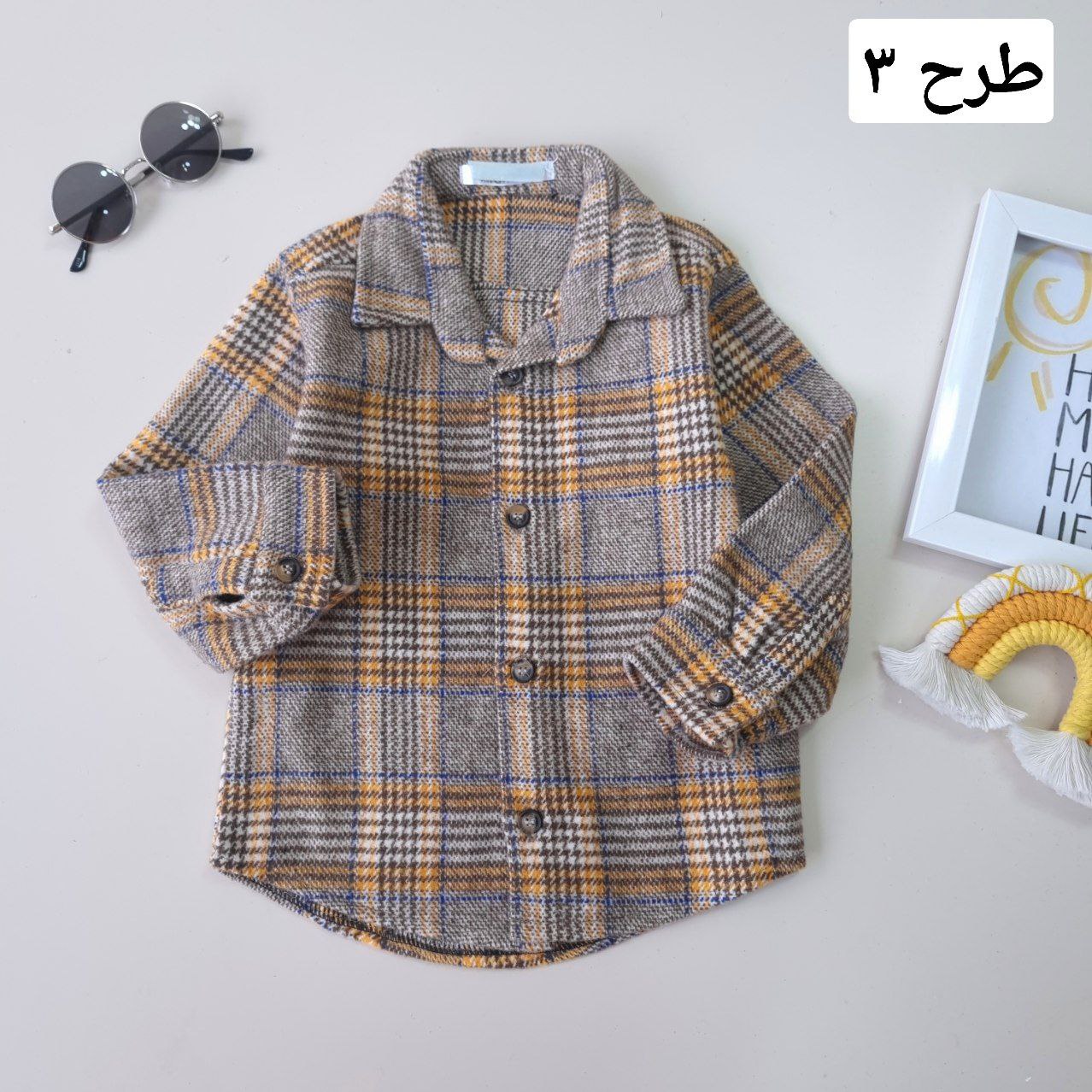 عکس بلوز کشمیر اسپرت چهارخونه - شماره 5