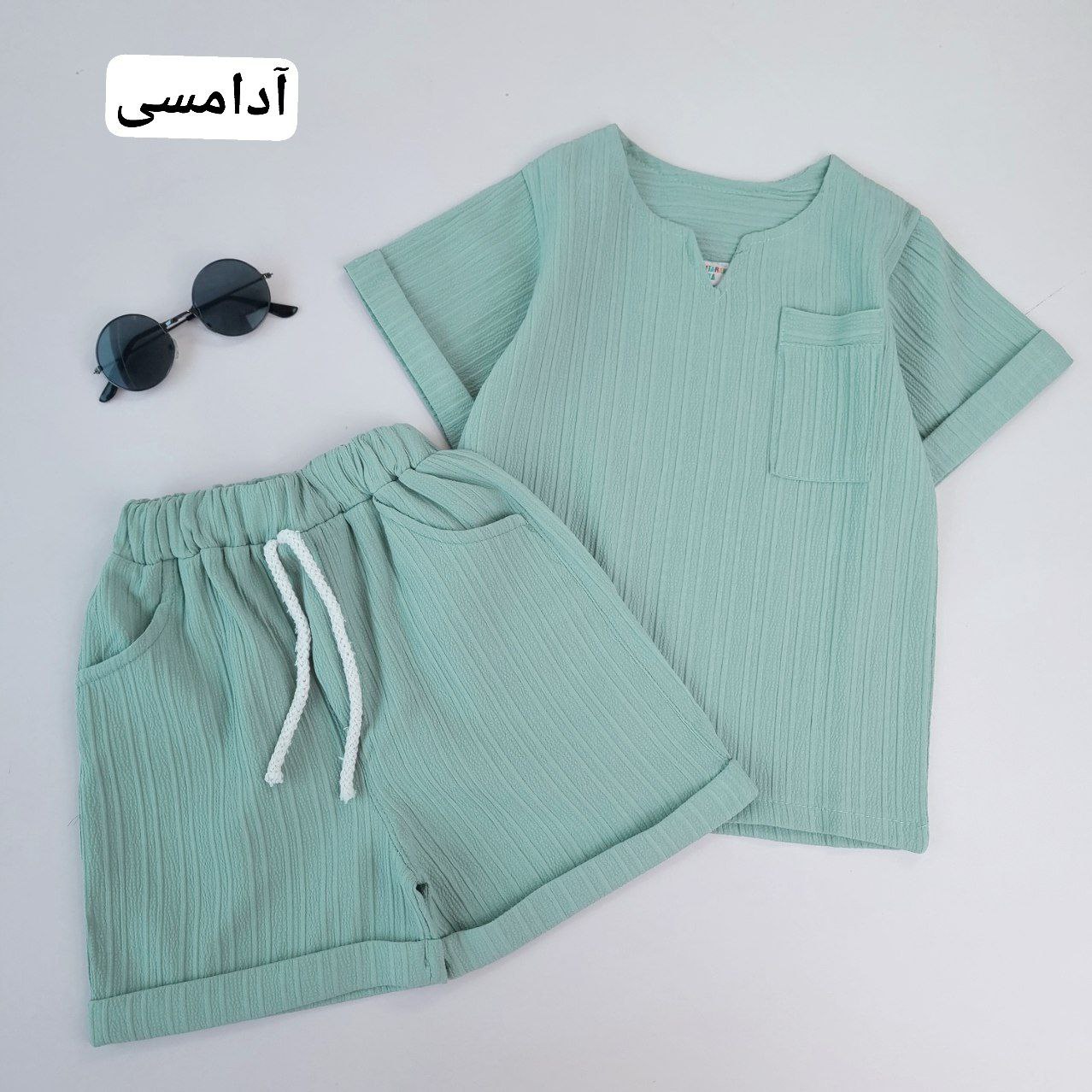 عکس شومیز شلوارک یقه کوبایی پرفروش شارژ شد - شماره 10