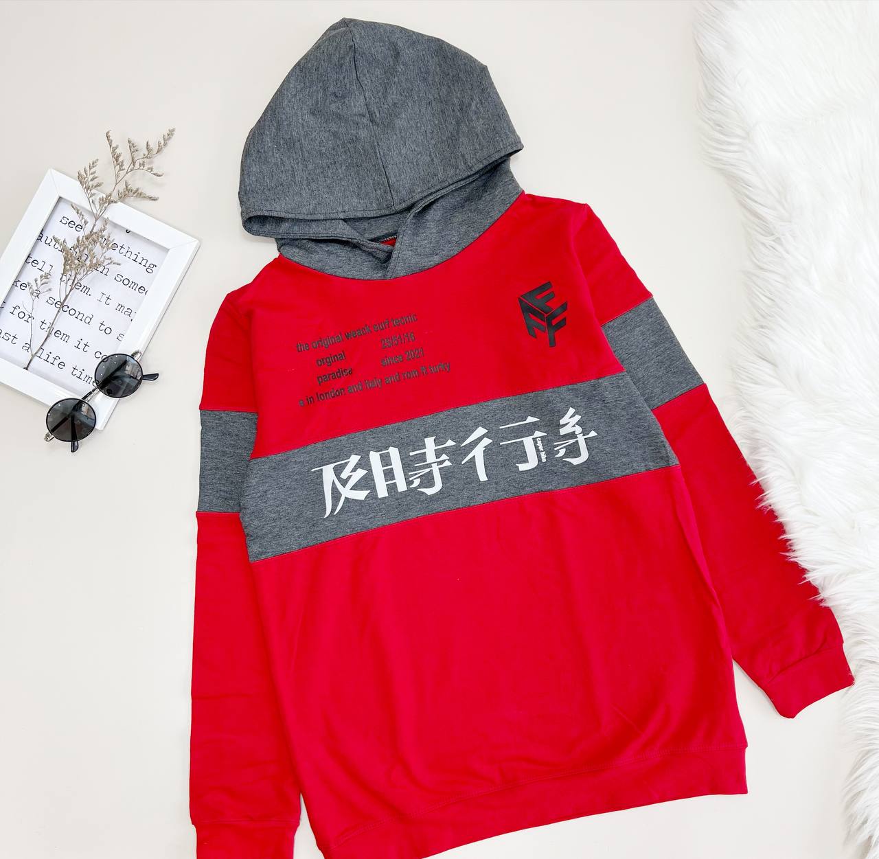 عکس هودی حروف چینی - شماره 3