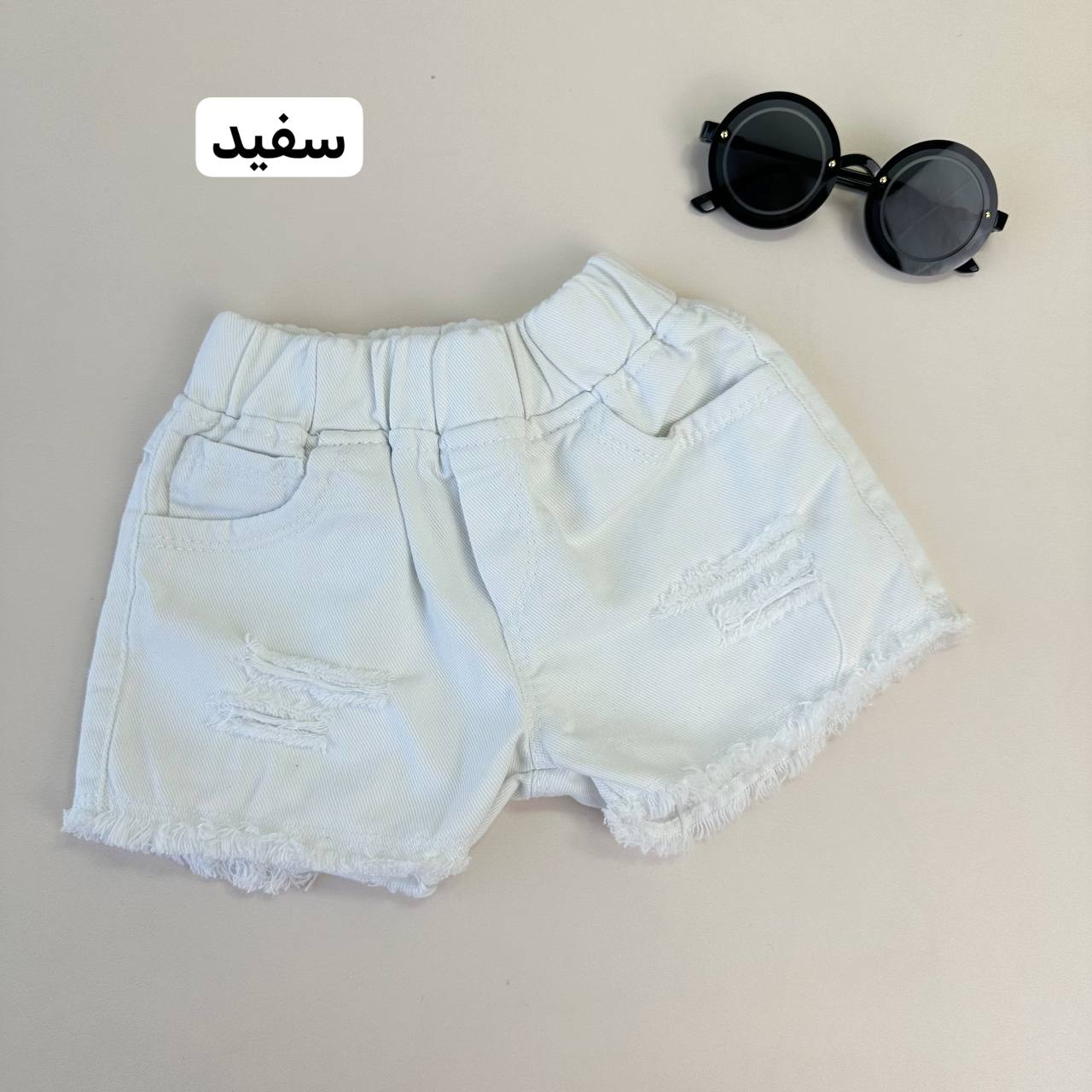 عکس تک شلوارک جین زاپدار اسپرت - شماره 10