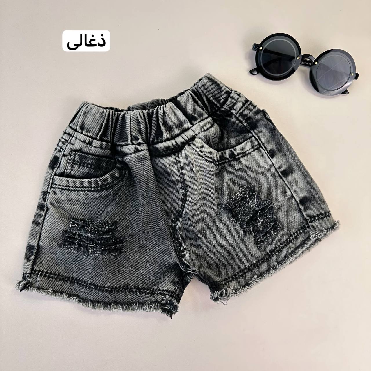 عکس تک شلوارک جین زاپدار اسپرت - شماره 7