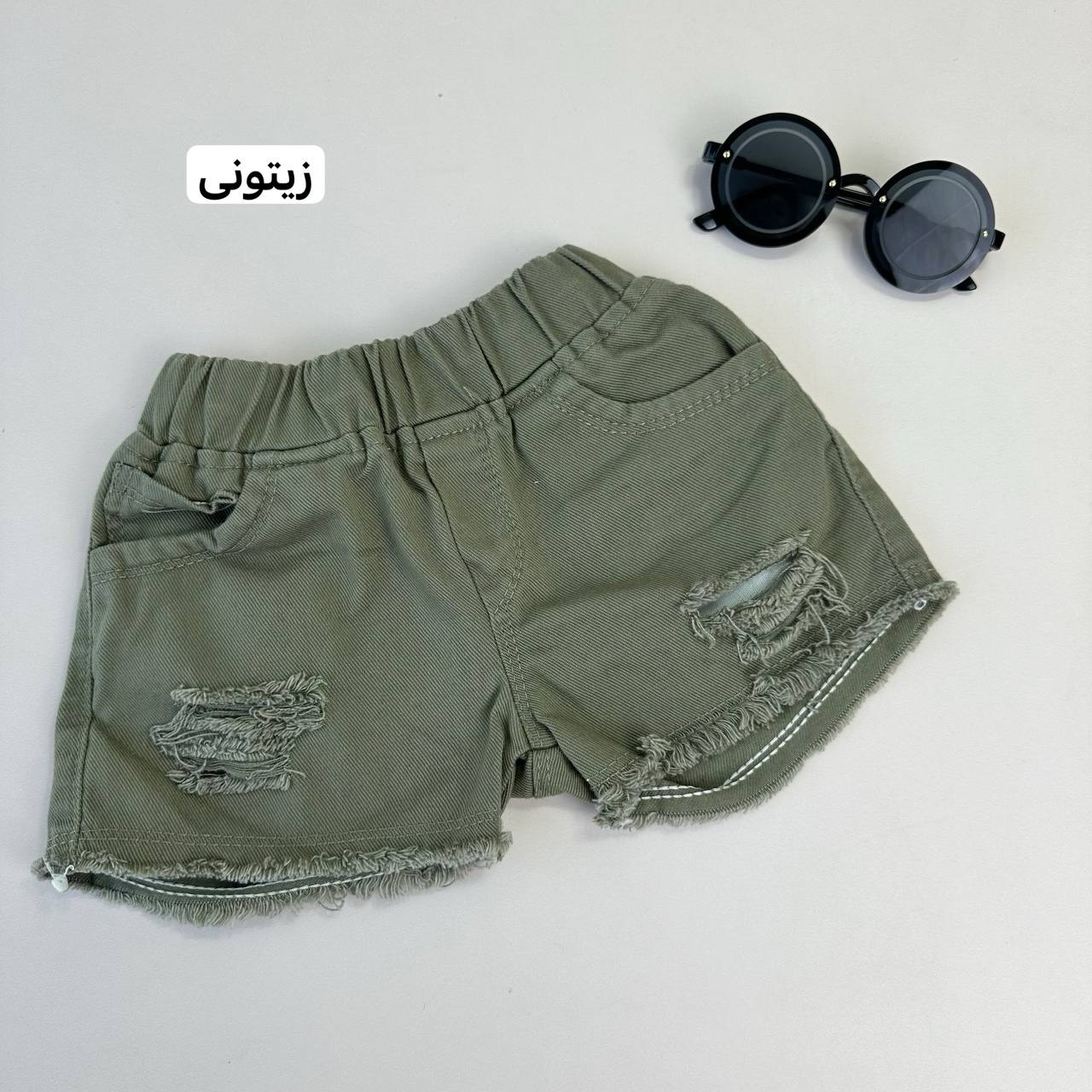 عکس تک شلوارک جین زاپدار اسپرت - شماره 8