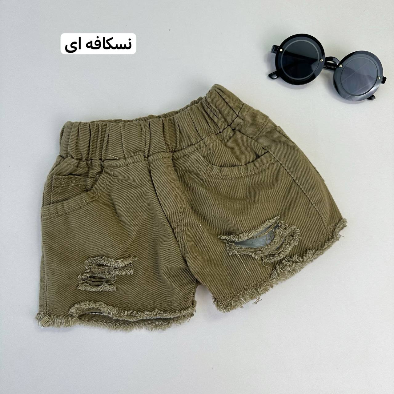 عکس تک شلوارک جین زاپدار اسپرت - شماره 9