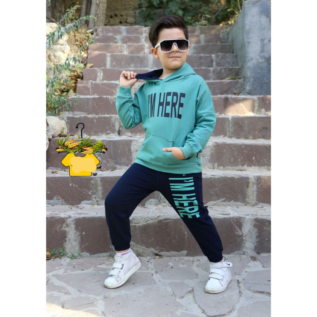 عکس هودی شلواراسپرت IM HERE - شماره 6