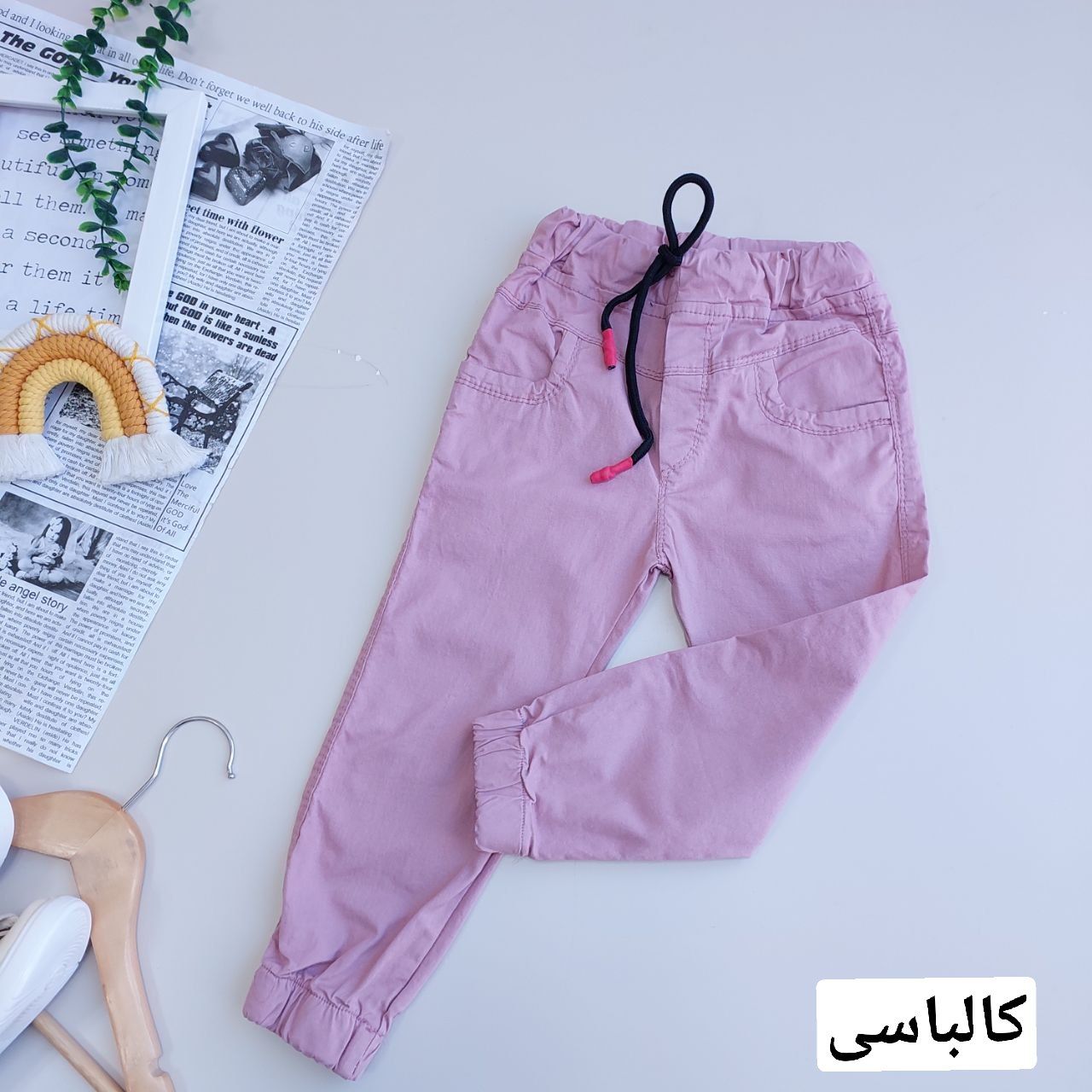 عکس تک شلوار کتان رنگی اسپرت - شماره 12