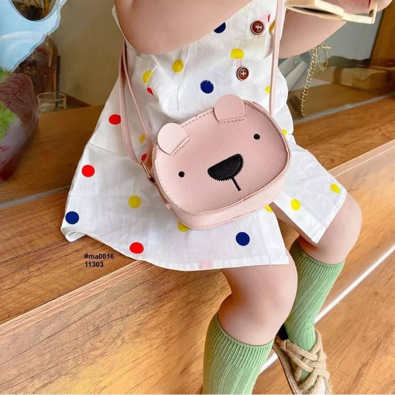 عکس کیف فانتزی  چرم رنگی تبله دار - شماره 16