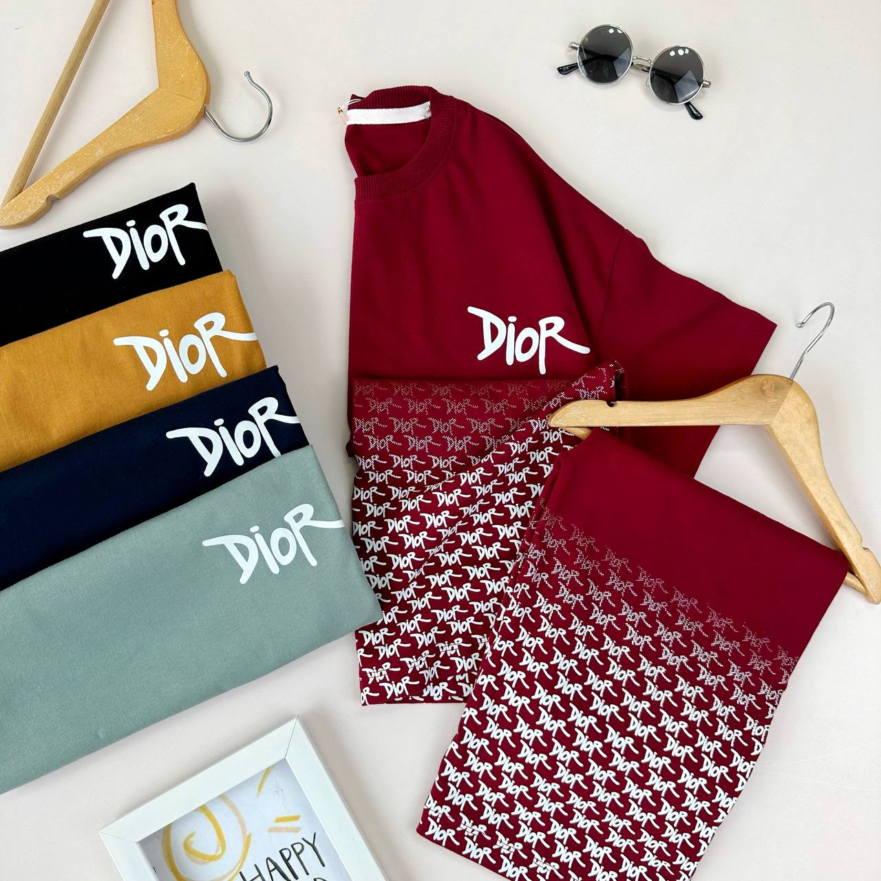 عکس تیشرت شلوارک سایز بزرگ Dior - شماره 1