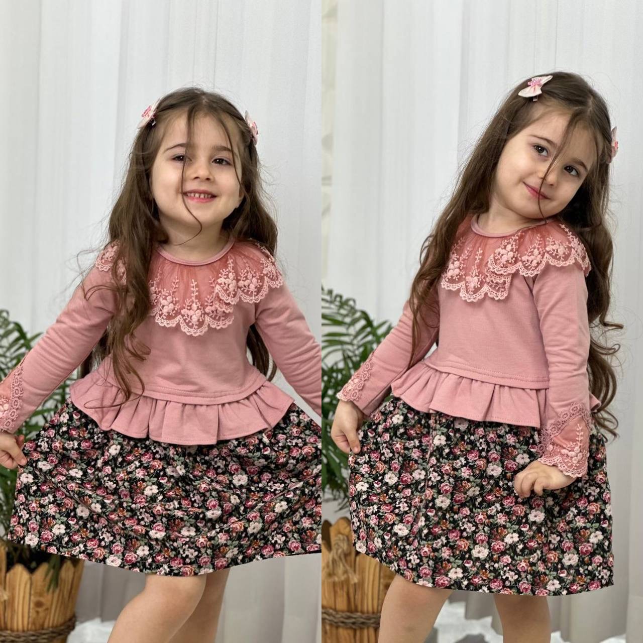 عکس سارافون گلدار یقه دانتل تارا شارژ شد - شماره 9