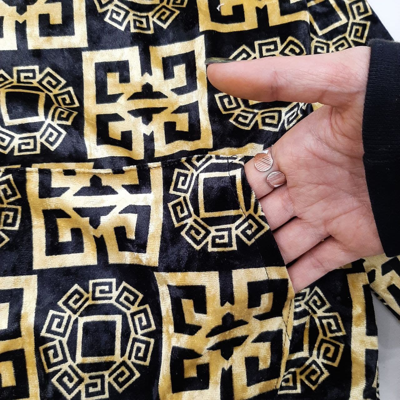 عکس هودی شلوار مخمل رومی - شماره 4