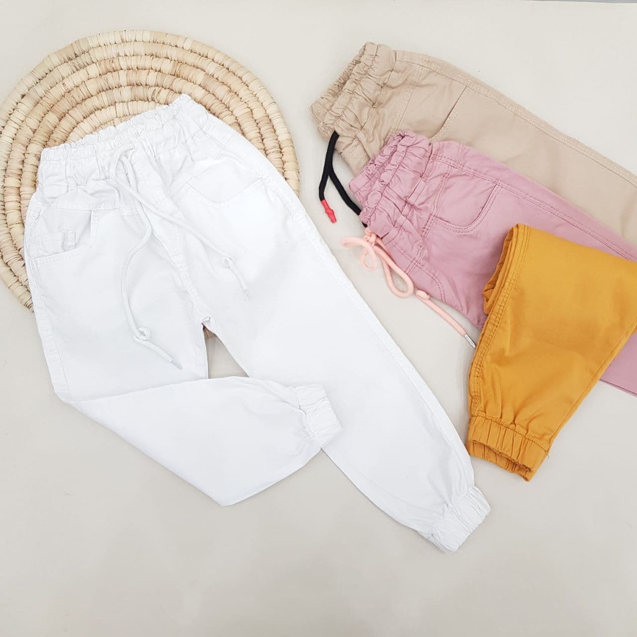 عکس تک شلوار کتان رنگی - شماره 1
