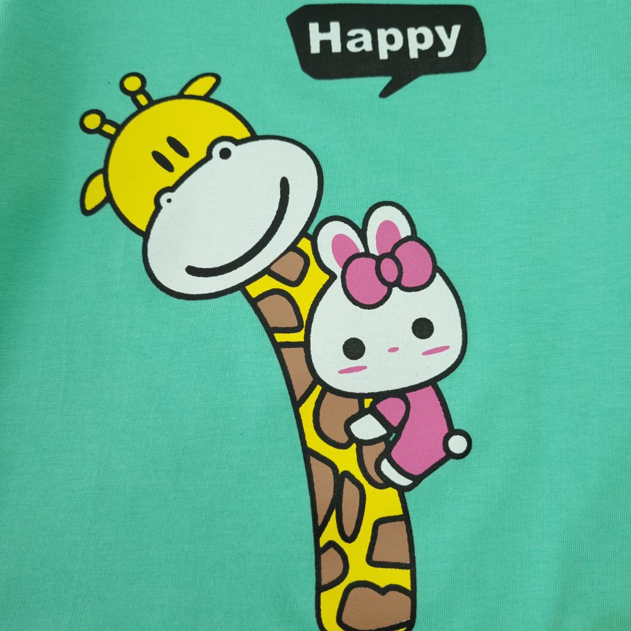 عکس تیشرت شلوارک اسپرت زرافه Happy - شماره 8