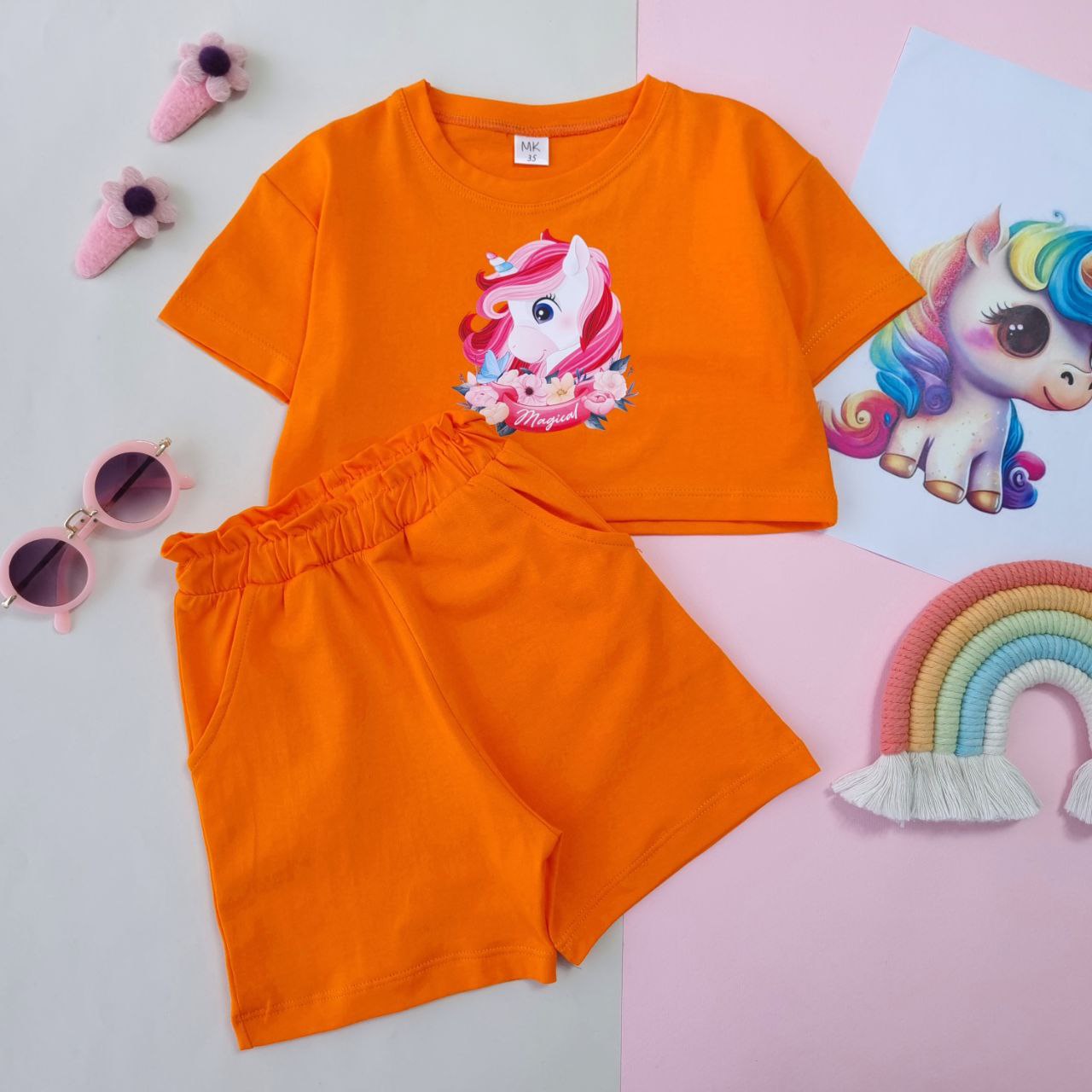 عکس کراپ شلوارک تک شاخ Magical - شماره 4