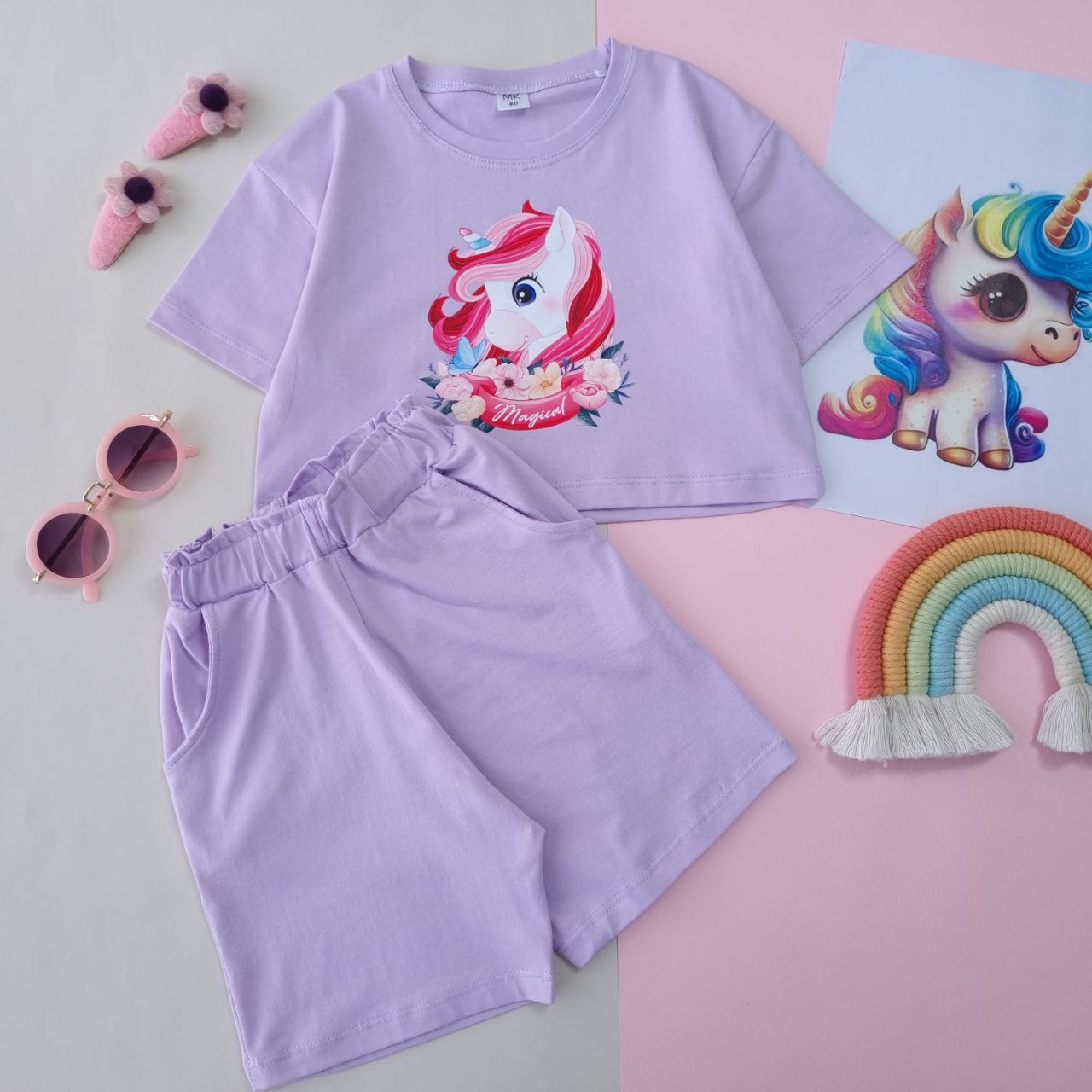 عکس کراپ شلوارک تک شاخ Magical - شماره 7
