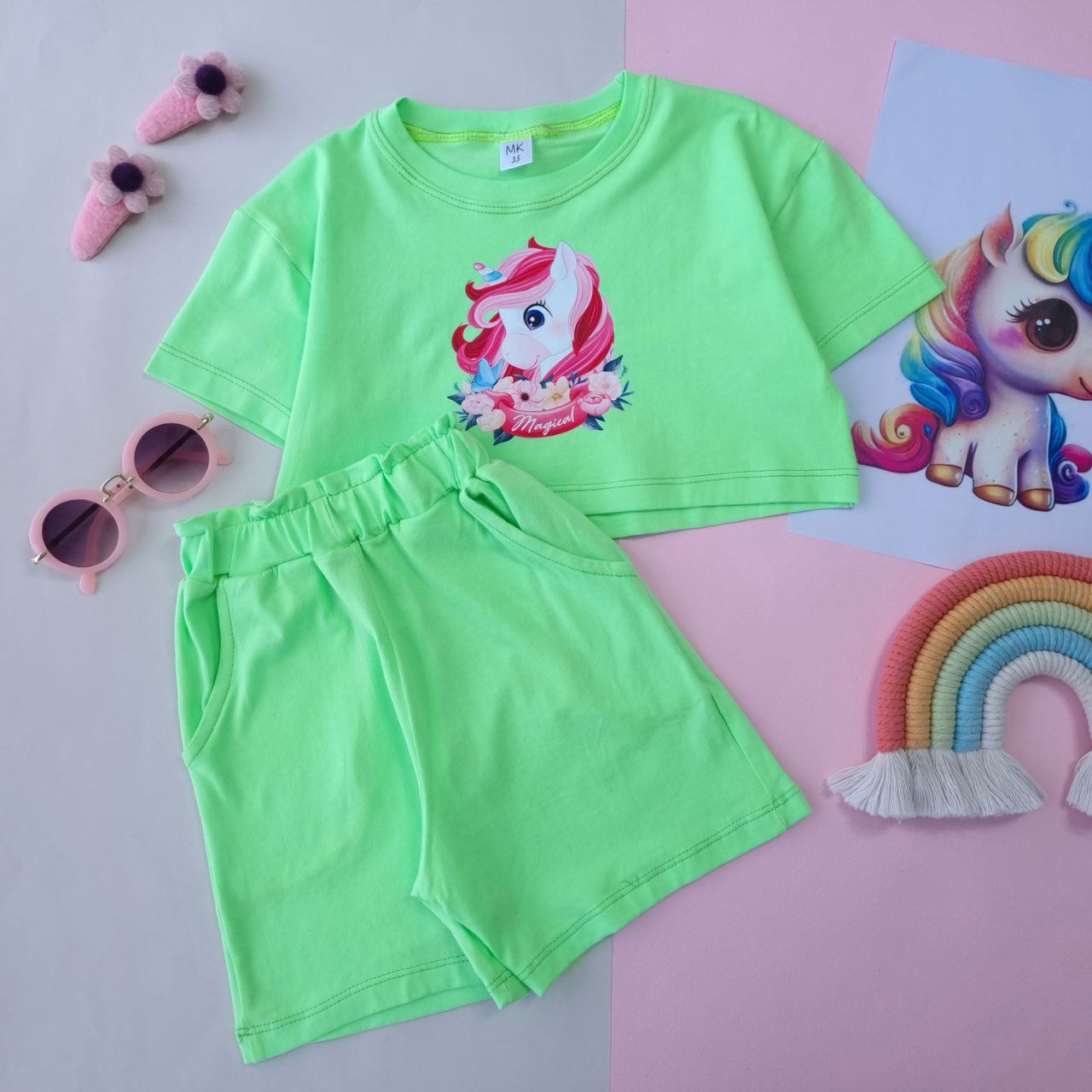 عکس کراپ شلوارک تک شاخ Magical - شماره 9