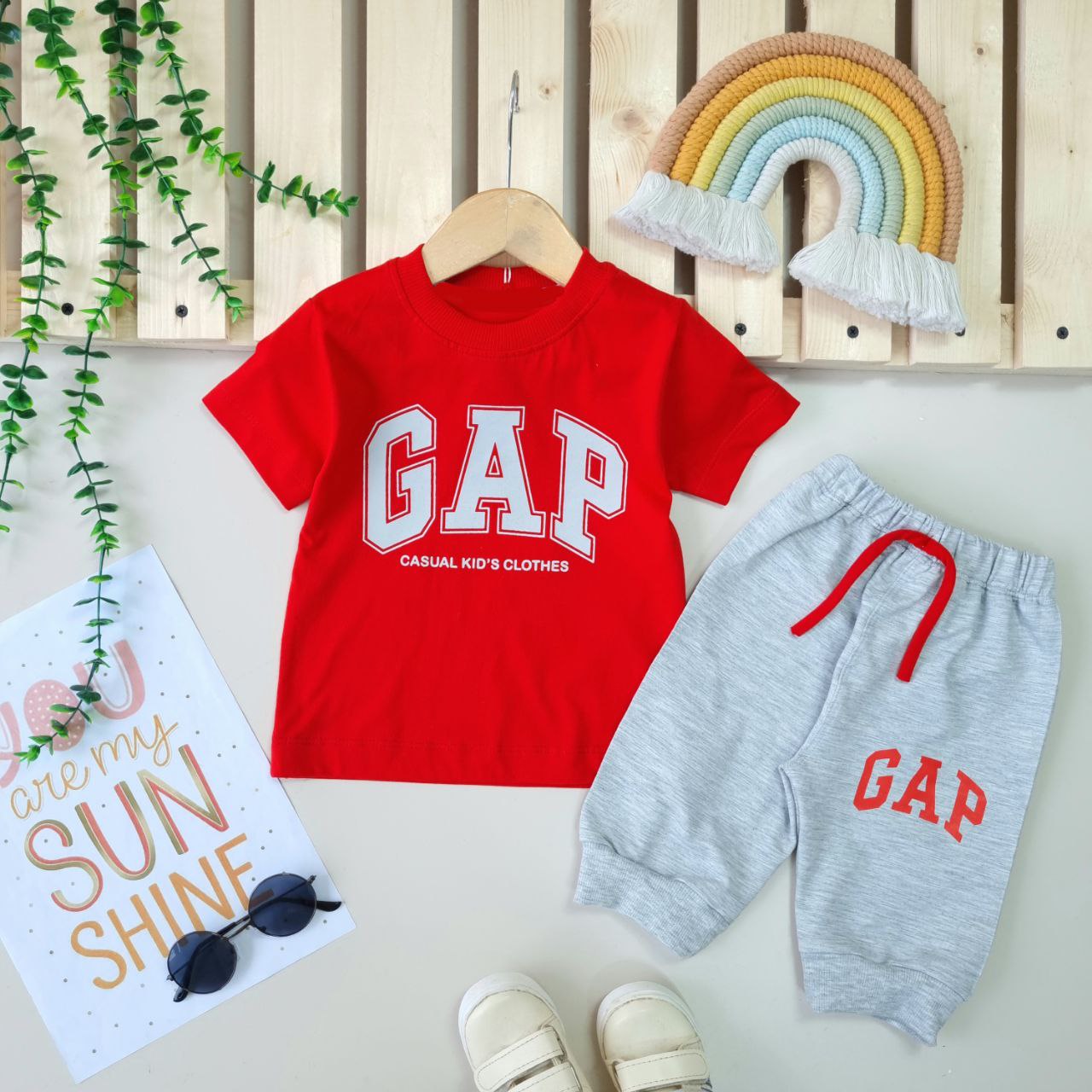 عکس تیشرت شلوارک اسپرت GAP - شماره 3