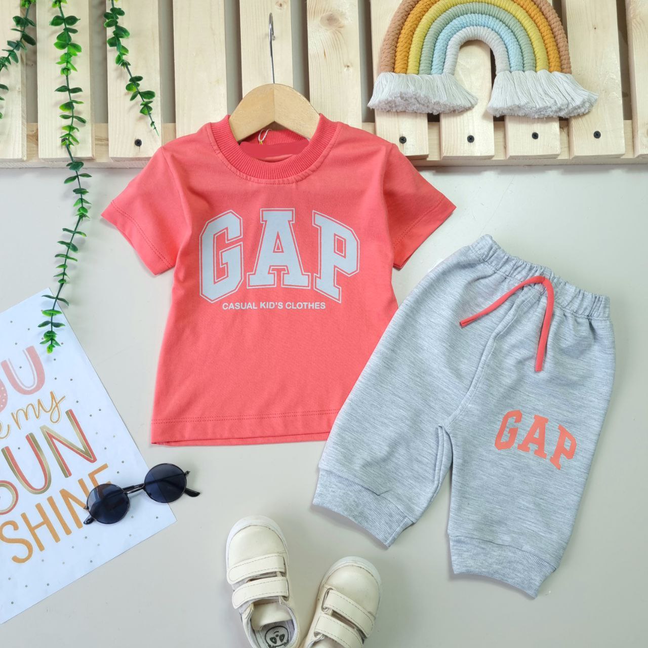 عکس تیشرت شلوارک اسپرت GAP - شماره 4