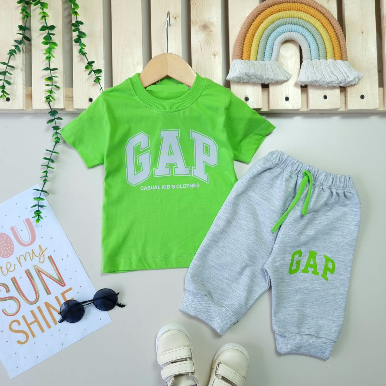 عکس تیشرت شلوارک اسپرت GAP - شماره 5