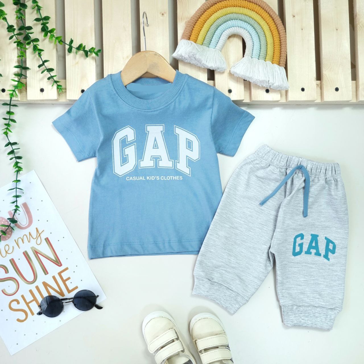 عکس تیشرت شلوارک اسپرت GAP - شماره 7