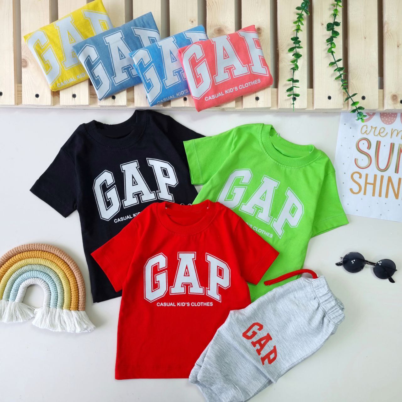 عکس تیشرت شلوارک اسپرت GAP - شماره 16