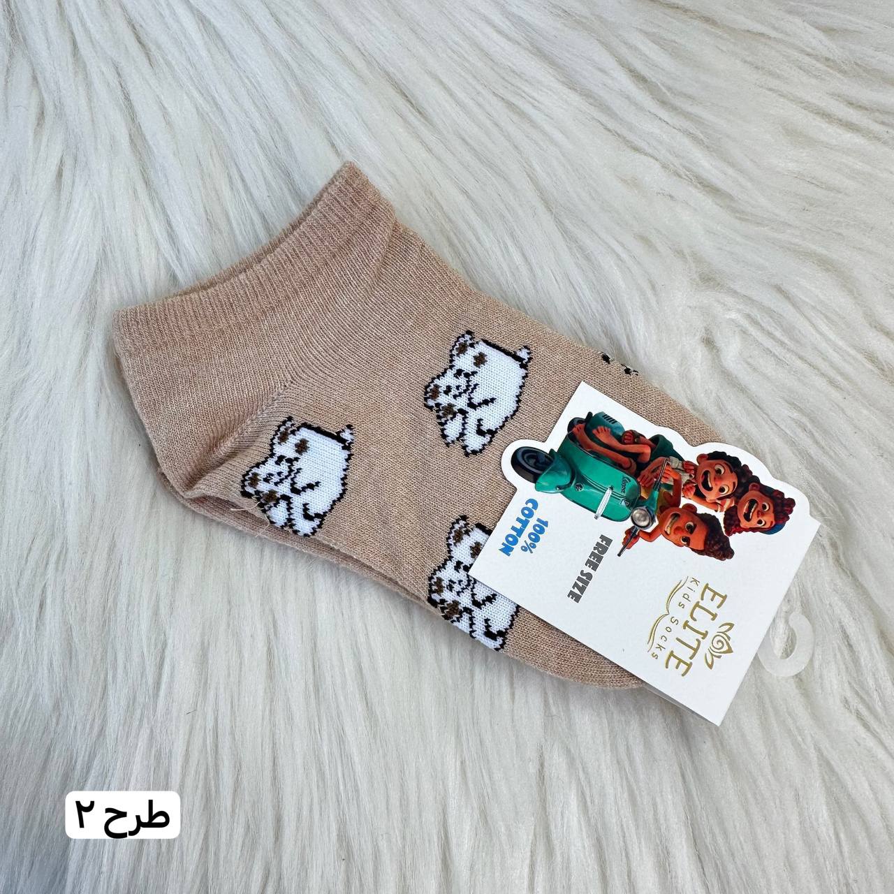 عکس جوراب خرس و گل - شماره 3