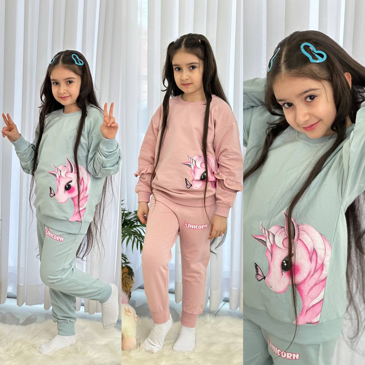 عکس بلوز شلوار تک شاخ صورتی - شماره 9