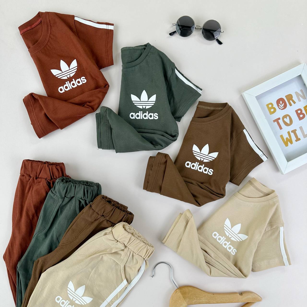 عکس تیشرت شلوارک اسپرت adidas آیلی - شماره 1
