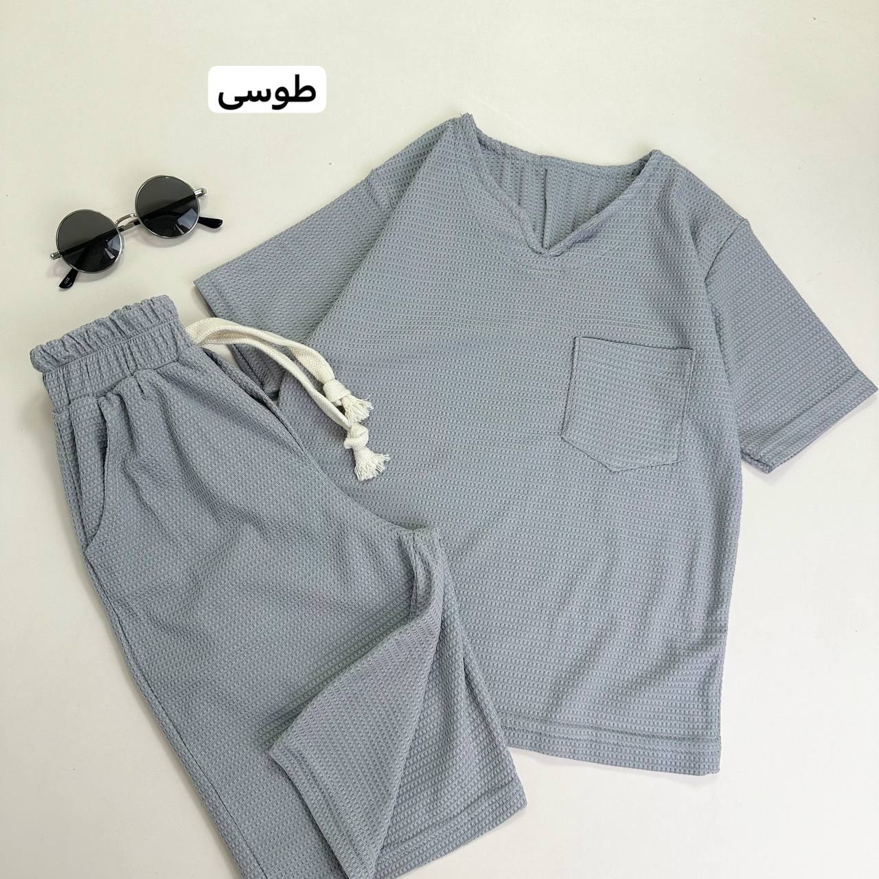 عکس تیشرت شلوارک بیسکوییتی رامبد - شماره 2