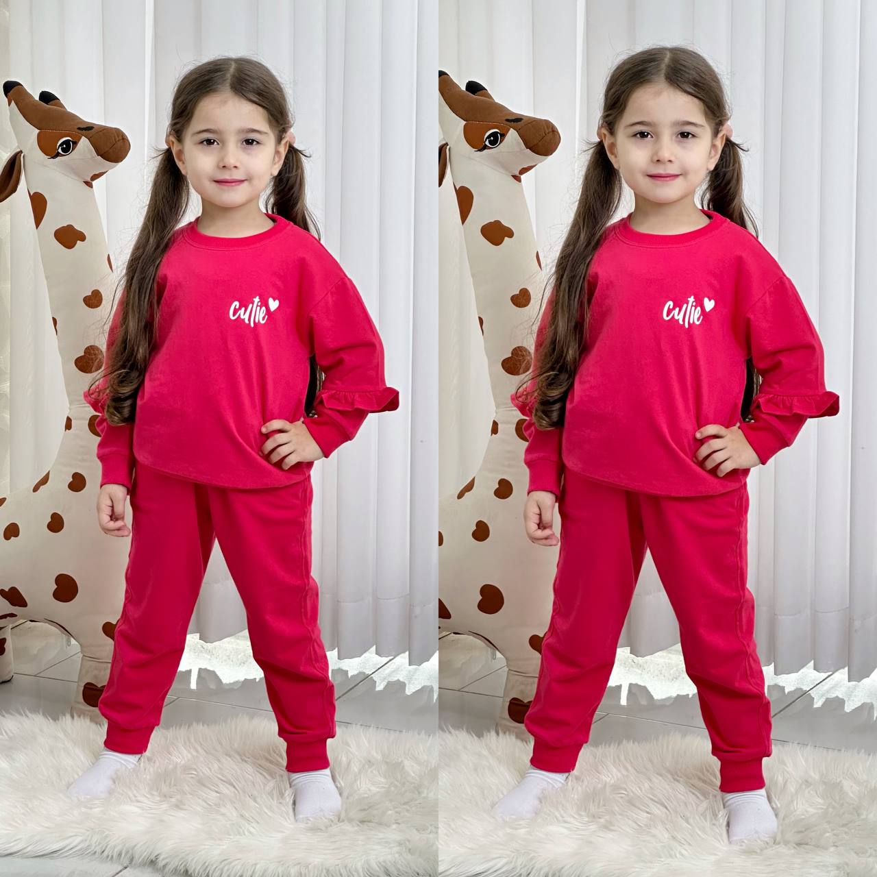عکس بلوز شلوار طرحدار آستین چین - شماره 13