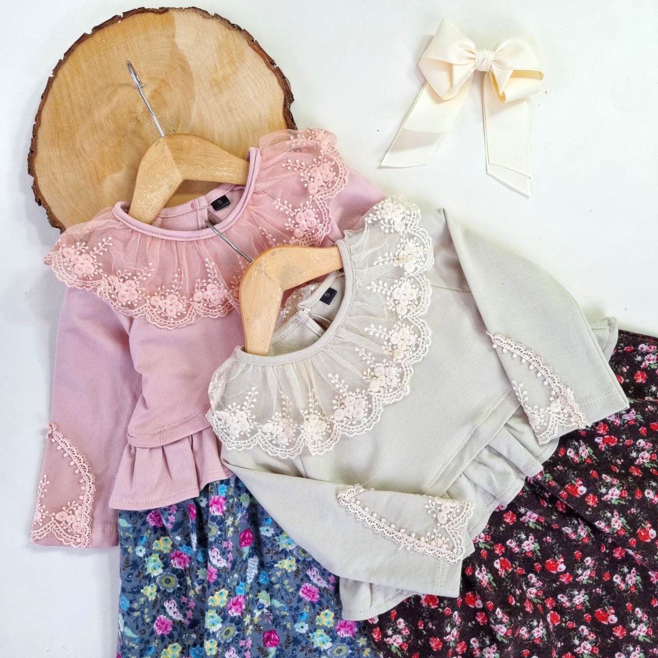 عکس سارافون گلدار یقه دانتل تارا شارژ شد - شماره 1