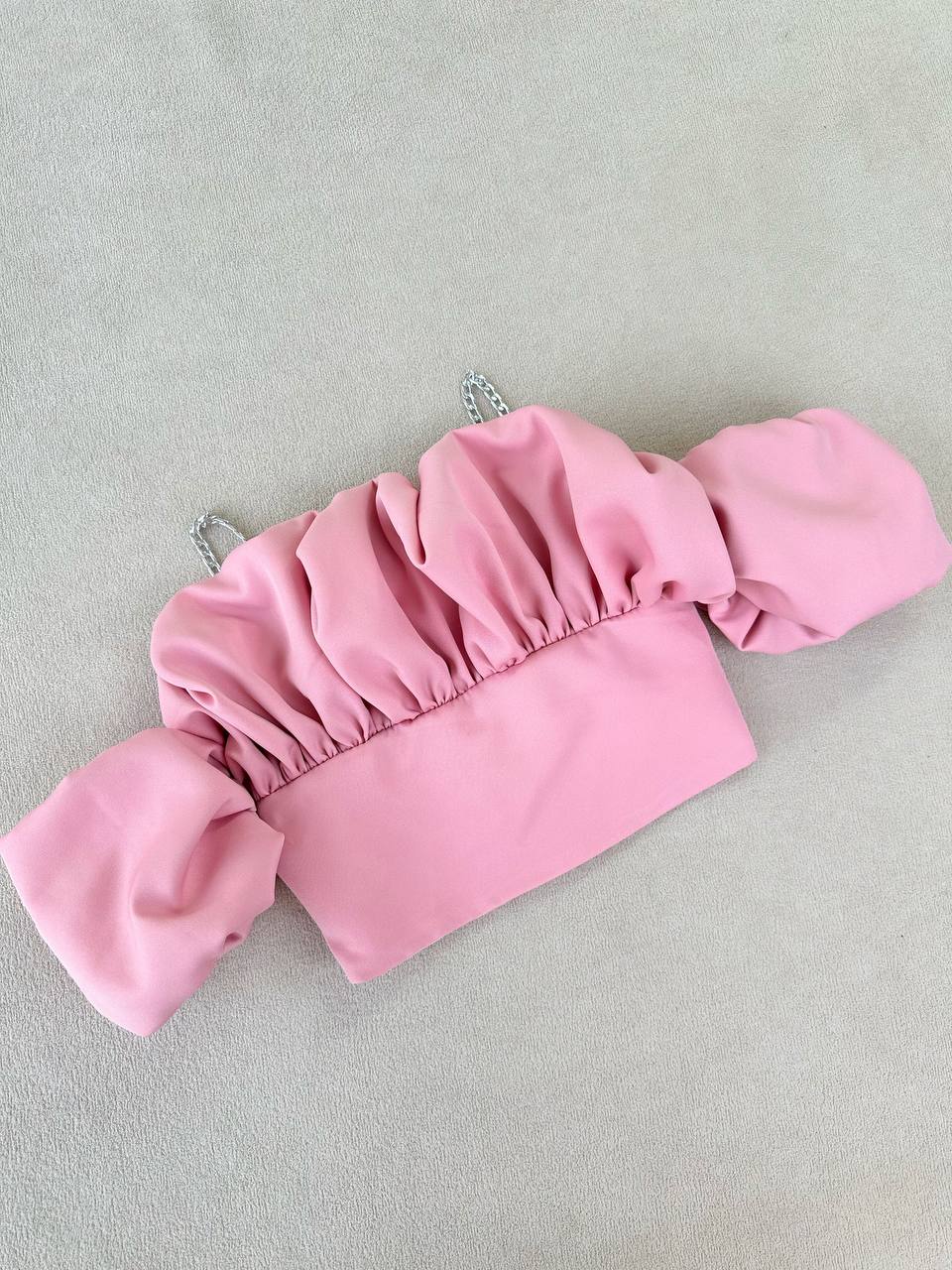 عکس تک کراپ آستین پفکی ژاوین - شماره 8