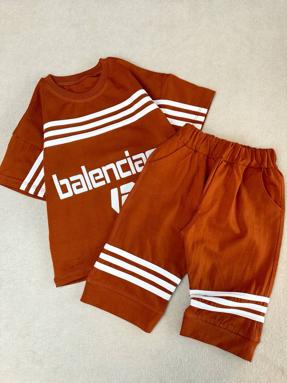 عکس تیشرت شلوارک سه خط Balenciaga - شماره 3