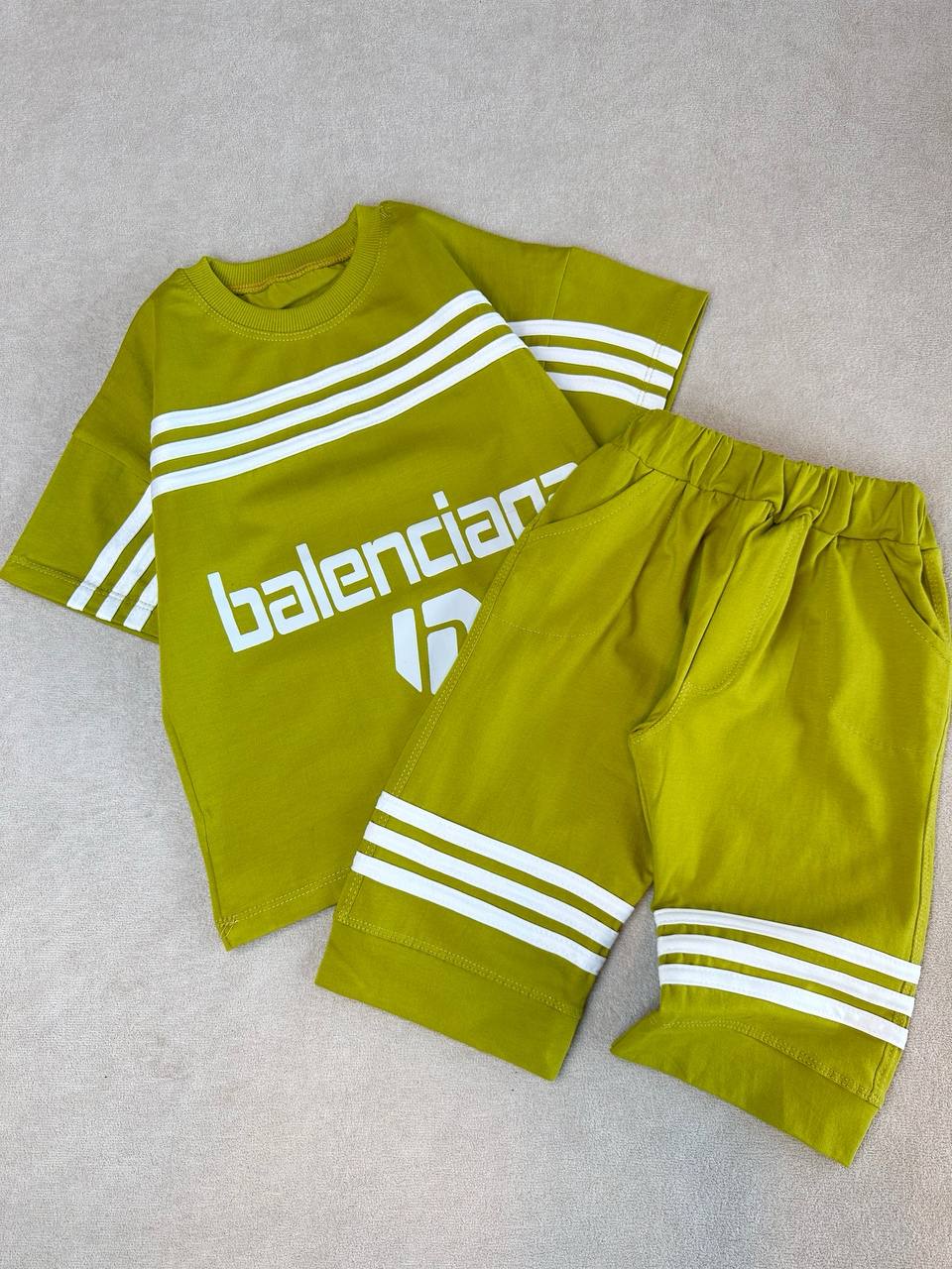 عکس تیشرت شلوارک سه خط Balenciaga - شماره 5