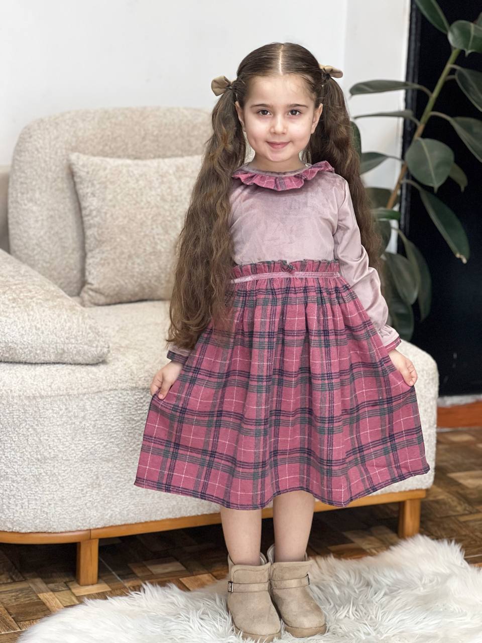 عکس سارافون طناز یقه چهارخونه - شماره 9