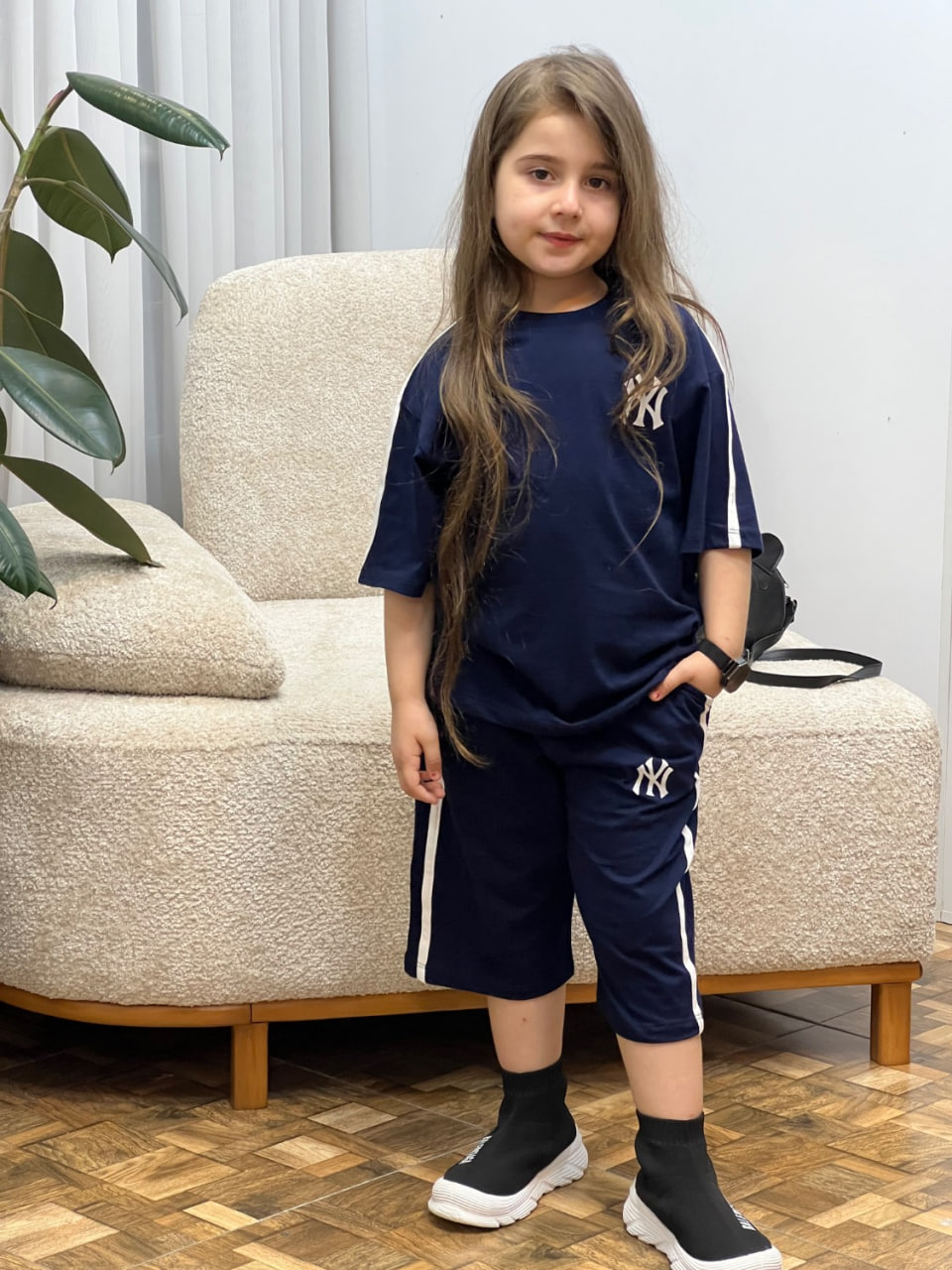عکس تیشرت شلوارک اسپرت  NY - شماره 2