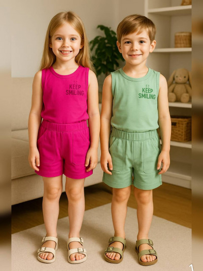 تاپ شلوارک اسپرت smilingباکیفیت عالی